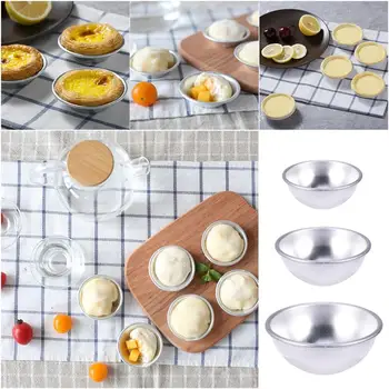 

6pcs Bath Bombs Metal Aluminum Alloy Bath Bomb Mold DIY 3D Ball Sphere Shape Bathing Tool Accessories