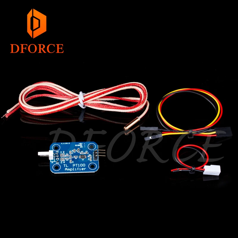 

DFORCE V6 PT100 Total Upgrade Kit &V6 3D Print J-head hotend Single Cooling Fan kit for titan extruder areo free shipping