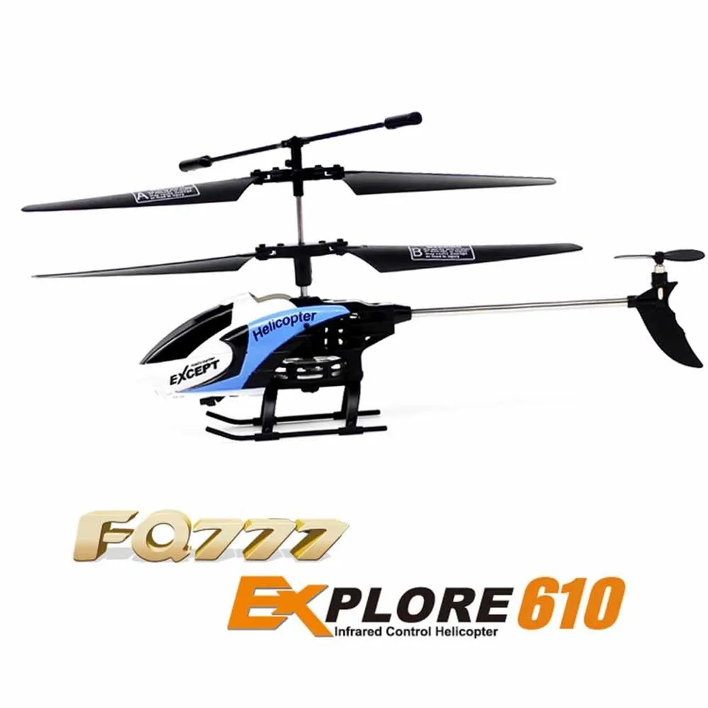 RC Helicopters FQ777-610 Drone 6 Axis Gyro Quadrocopter 2.4GHz 3.5CH Dron 3D Unlimited Eversion RC Helicopter Toys vs Syma S107G