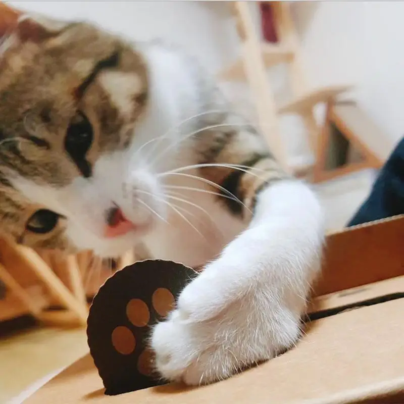 

New arrival Pet ground mouse Cat Scratcher Lounge Kitten Scratching Post Interactive Protecting Furniture Corrugated paper Toy