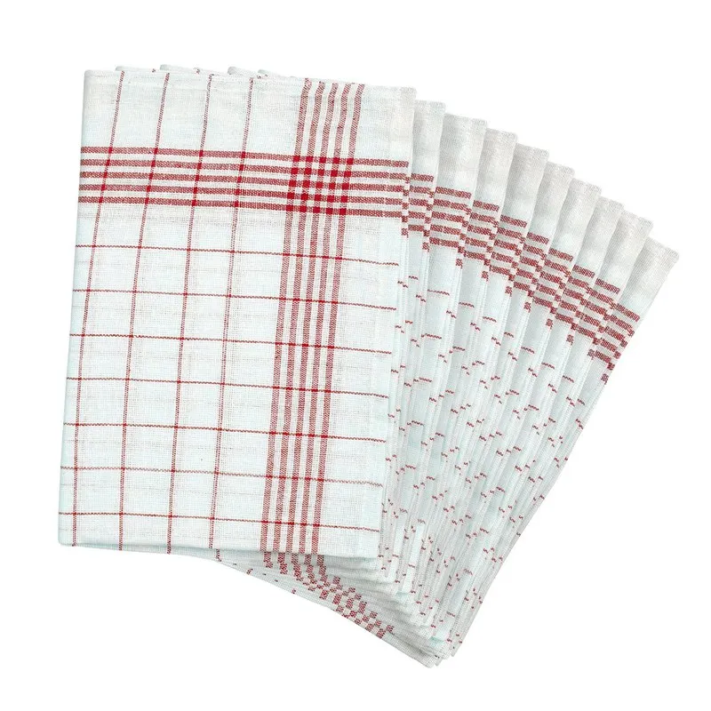 

Tableware 10er Pack checkered Dry Dish Kitchen Towel 40 x 60 cm