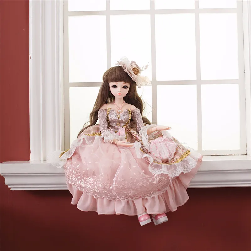 Обновленная кукла 60 см 18 подвижных суставов 1/3 BJD сменные силиконовые Reborn Doll