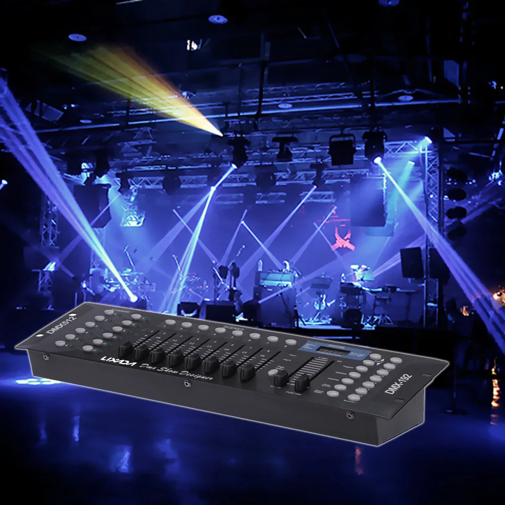Контроллер освещения DMX 192 каналов DMX512 консоль для сценического вечеринки диджея