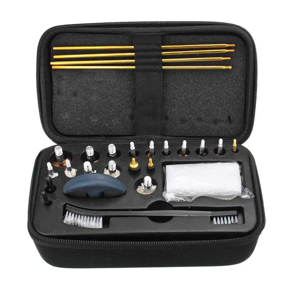 العالمي بندقية تنظيف كيت ل بندقية مسدس مسدس بندقية طقم فُرش للماكياج المحمولة الألومنيوم حالة الصيد اكسسوارات
