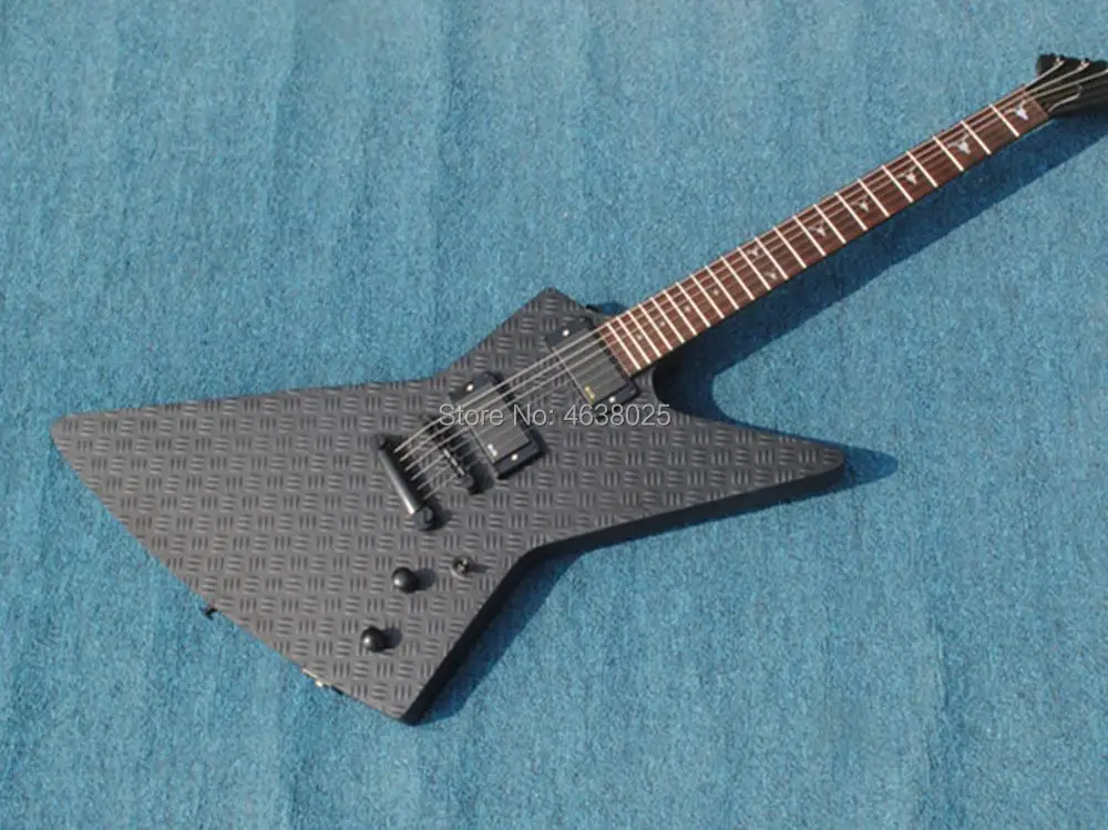 

Figured Black hardware explore Electric Guitar,Solid Mahogany Goose shape Electric guitar,Factory custom shop,Free shipping