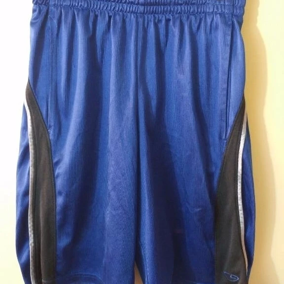 champion mens athletic shorts size S small blue drawstring basketball | Мужская одежда