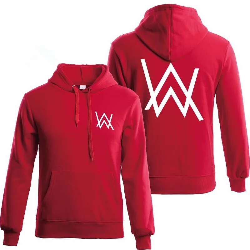 2019 Универсальный Тур зимняя флисовая толстовка Alan Walker потертый худи для мужчин