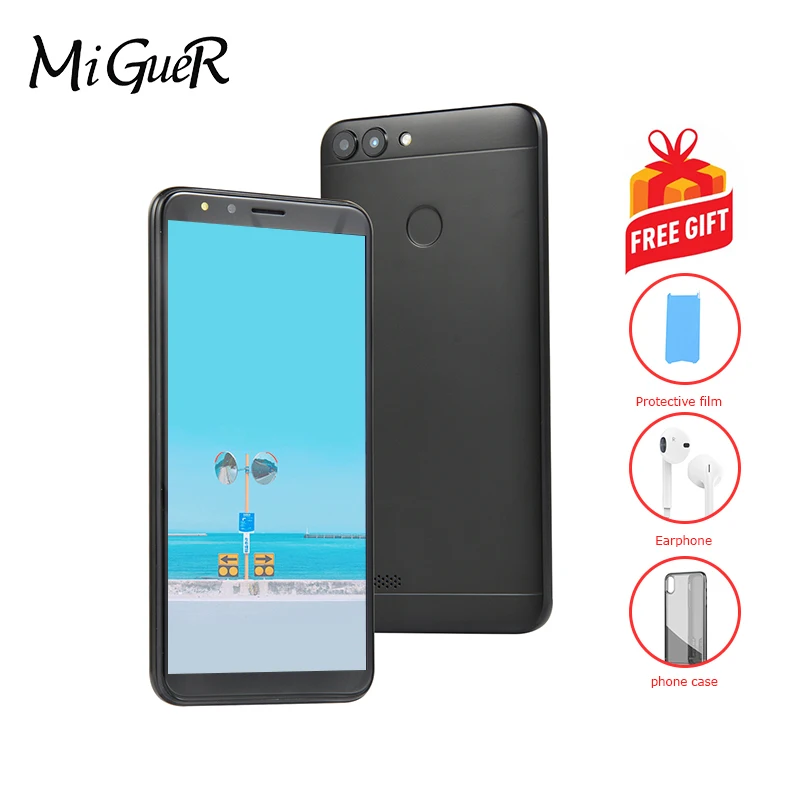 MiGueR 7S PLUS 5 &quotHD 18:9 полный экран распознавание лица 512 МБ ОЗУ 4 Гб ПЗУ Android MTK6572 3800 мАч