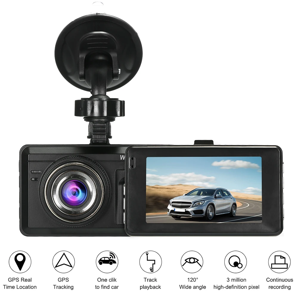 

3.0" Car DVRs Dashcam Registrar Dash Cam Reversing Camera 1080P Full HD 120 Degree Video Recorder Camcorder Video Cards Styling