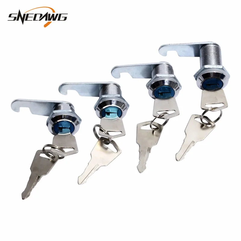 

MS604 15/20/25/30mm Thread Mini Cam Lock Mailbox Cam Lock Zinc Alloy Equipment Cabinet Lock for Industrial Distribution Box