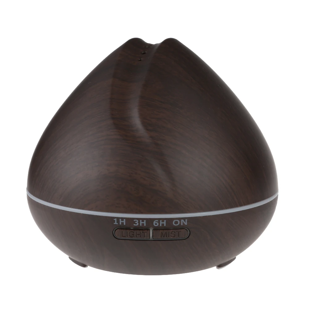 

550ml Ultrasonic Essential Oil Diffuser Air Humidifier Wood Grain With LED Lamp Waterless Auto Shut Off Function For Office Home
