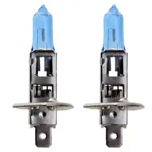 2 шт. H1 галогенная лампа 12 V 55 W ксеноновые Темно-Синий 2200Lm 5000 K лампы фар кварцевые Стекло автомобилей Туман фара супер белый