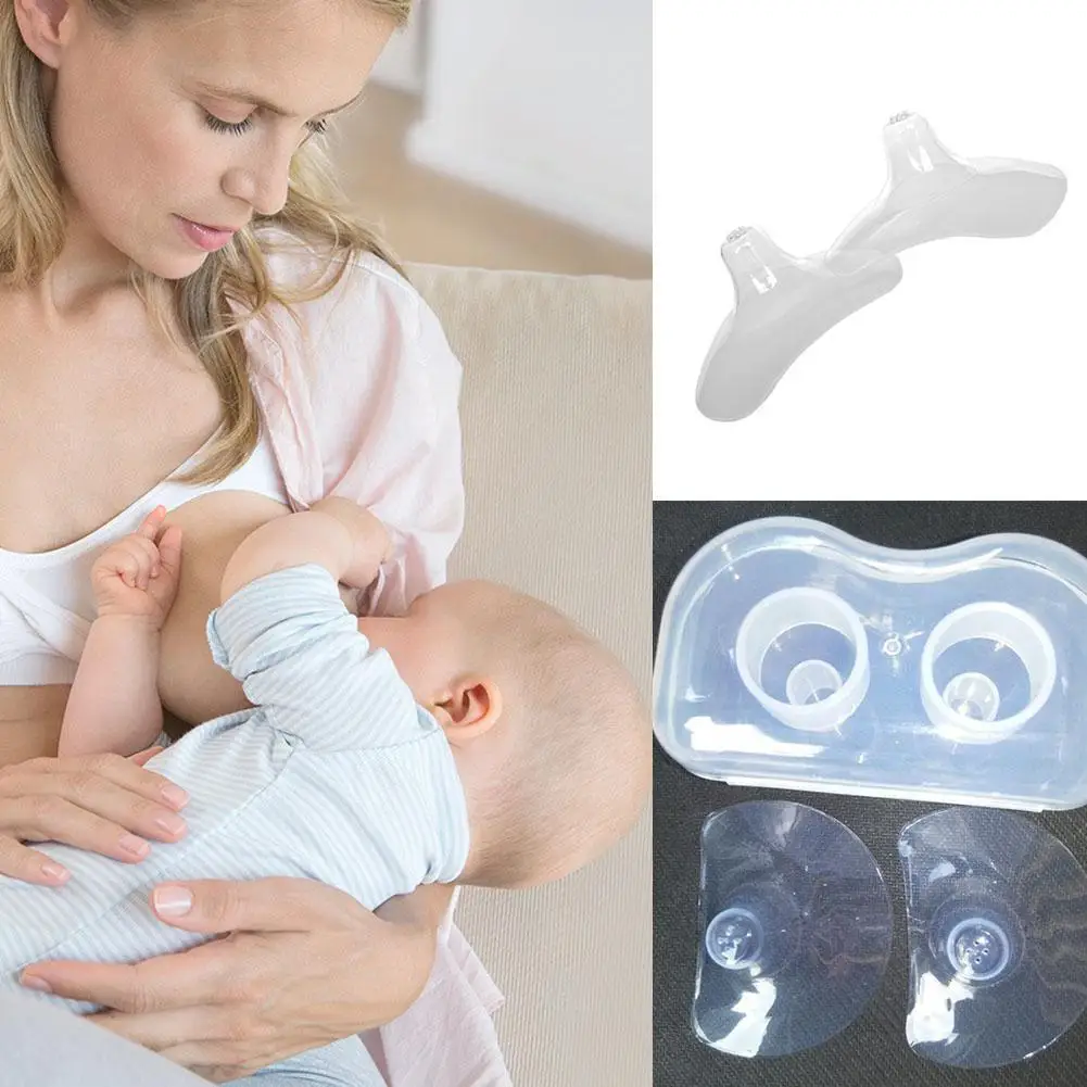 

Kidlove 2 Pcs Semicircle Maternity Silicone Nipple Shield Protectors Mother Milk Nipple Protection Cover Breast Pump Accessories