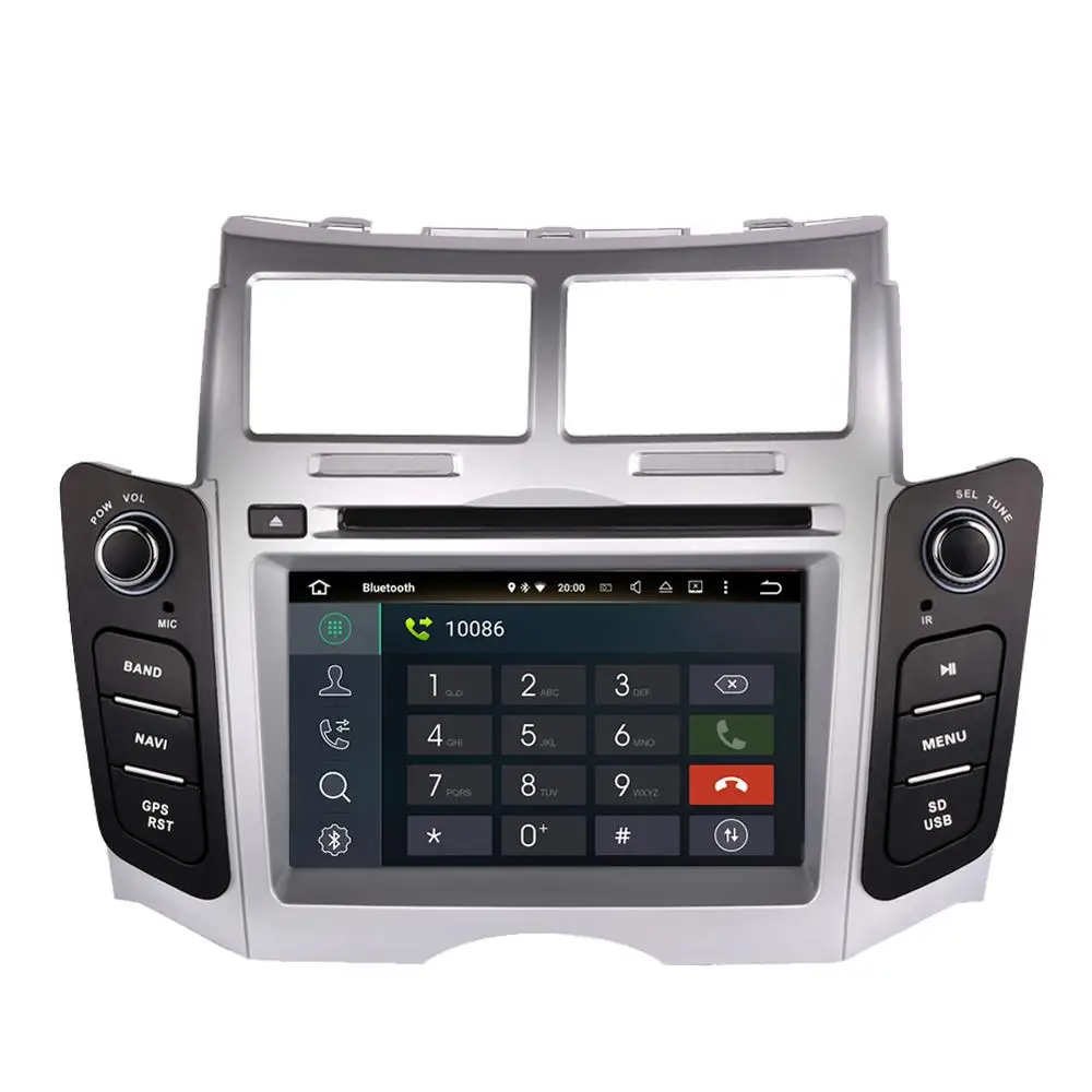 Android 8 0 автомобильный Радио GPS навигация мультимедийный плеер для Toyota Yaris 2005 2006 2007
