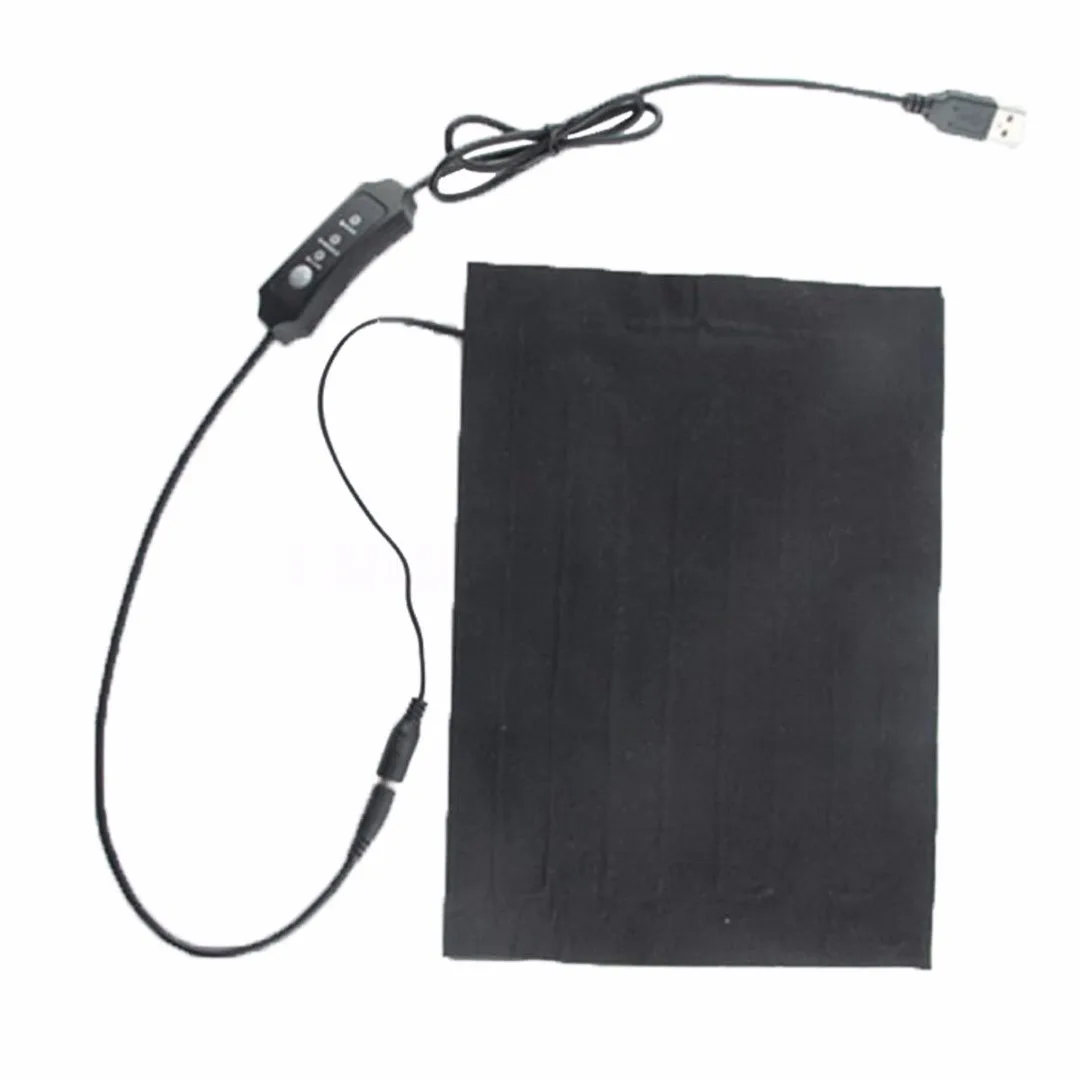JX-LCLYL USB Электрический грелку 3 шестерни Регулируемая температура DIY тепловой жилет куртка