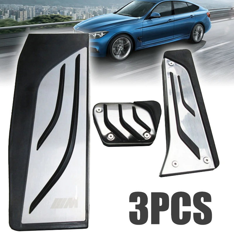 Comprar Para BMW 3 unids set Gas de reposapiés de pie de aluminio Pedal 1 3 4 serie F20 F30 F31 F32 F33 f34 F36 Mayitr