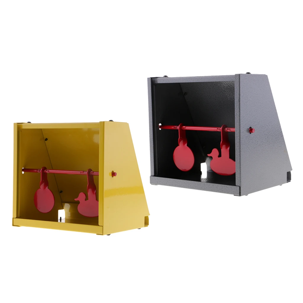 

Spinning Resetting Metal Target with Pellet Trap Catcher for Outdoor Shooting Training for Practice Catcher