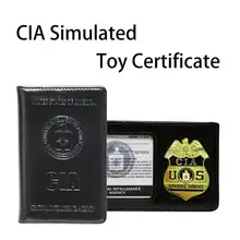 ЦРУ полиция ролевые игрушки значок кошелек моделирование полиции ID карты ролевые игры Косплей инструмент для мужчин мальчик
