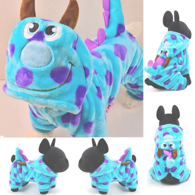 

Halloween Pet Sweater Dog Clothes Soft Velvet Costume Hoodie Coat CUTE