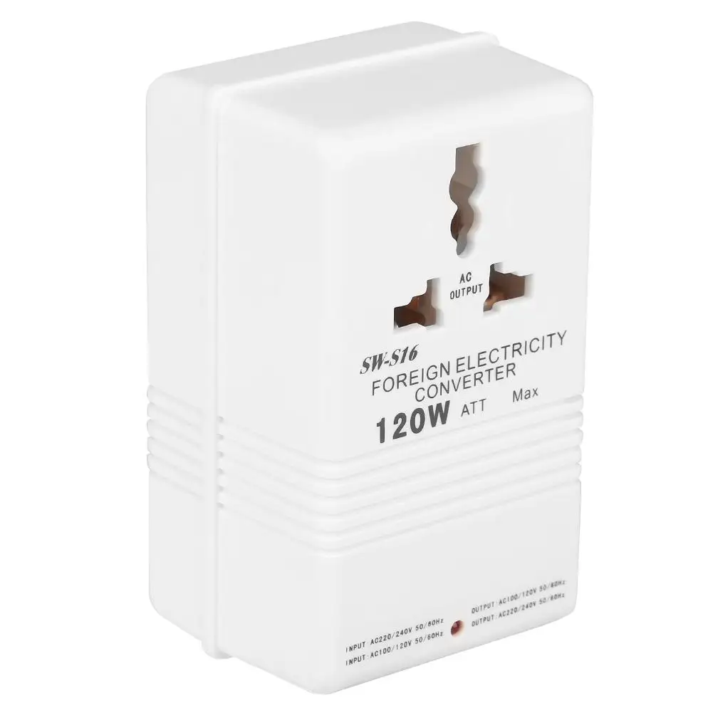 

110V to 220V Step Up Down Voltage Converter 120W Adapter CN Plug SW-S16 Tool Professional