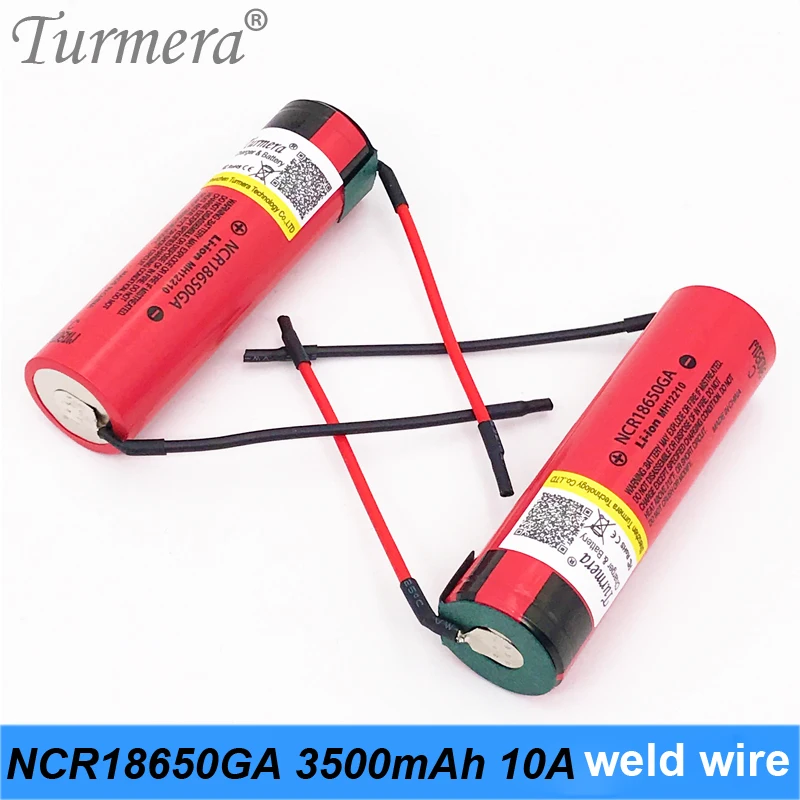 2019 Original 18650 Battery 3500mah NCR18650GA 10a 3.6V Battery for screwdriver tool electric bike battery 36v 52v +welding wire 2019 Original 18650 Battery 3500mah NCR18650GA 10a 3.6V Battery for screwdriver tool electric bike battery 36v 52v +welding wire