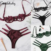 Женское нижнее белье, модный сексуальный женский комплект нижнего белья, кружевной комплект с бюстгальтером, беспроводной бюстгальтер+ трусики, нижнее белье, Babydoll, купальный Повседневный регулируемый бюстгальтер