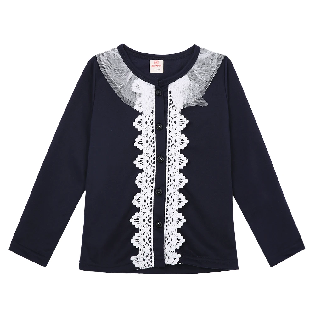 

Pudcoco Hot Sale Baby Girls Lace Patchwork Coat Long Sleeve O-Neck Outwear Clothes Two Color Options 2-6Y