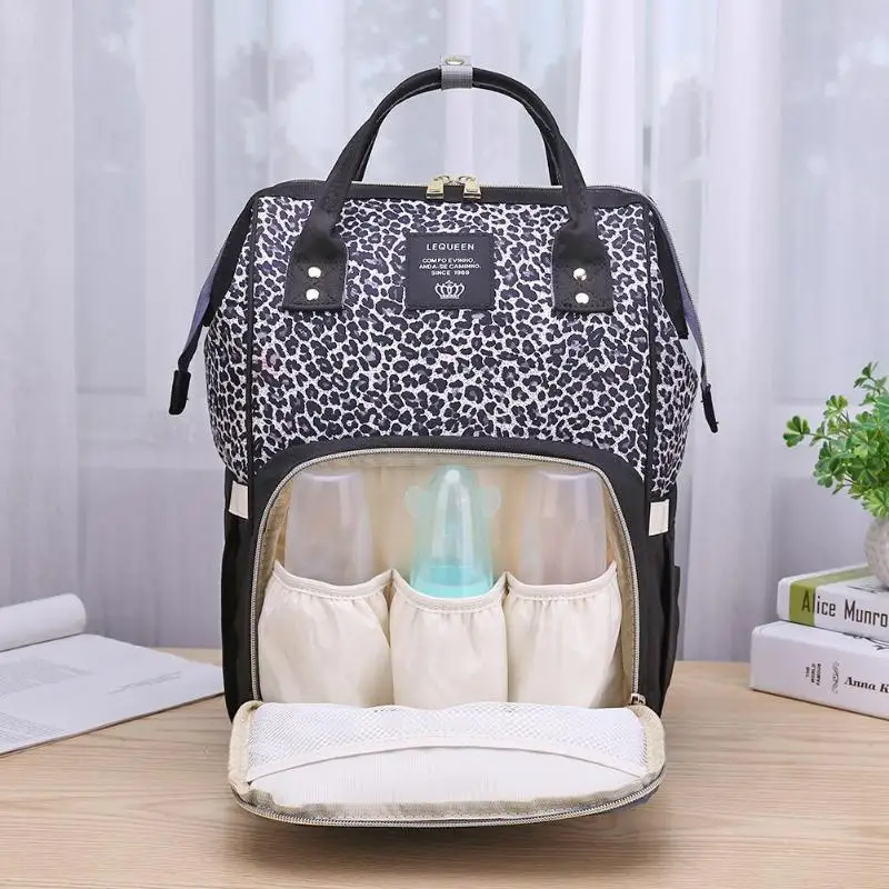 LEQUEEN мода Мумия подгузник для беременных сумки уход за ребенком большой емкости кормящих рюкзак с молнией для беременных подгузник сумка