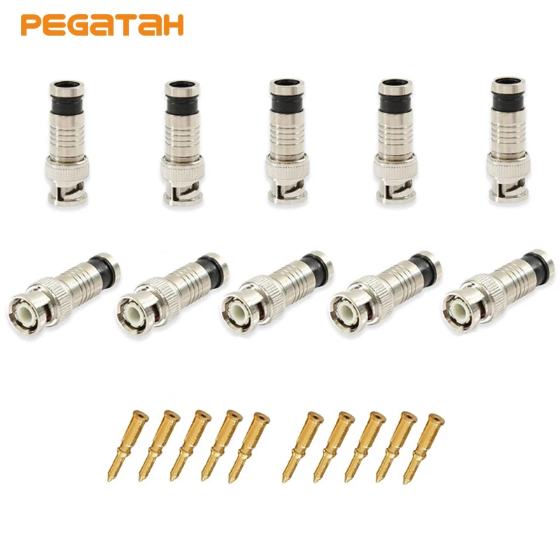 BNC Male to Female Coaxial//F-Type Adapter CCTV Connectors Ships WV U.S.A. 3