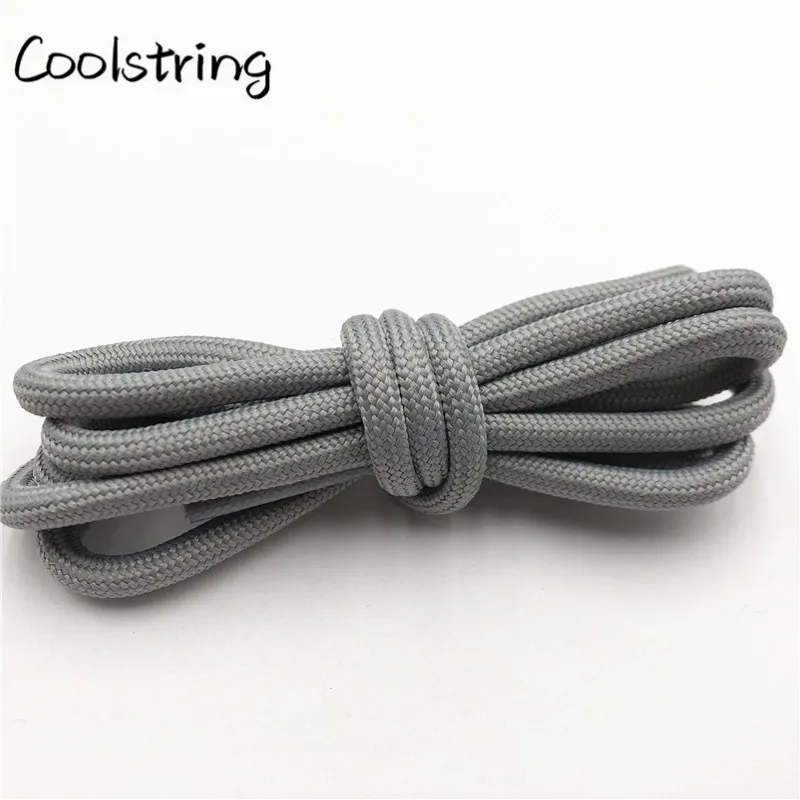 Coolstring New 0.5cm Round Sports Shoelace Thick Polyester Hiking Bootlaces Outdoor For Boots Kids Mens Basketball Shoe Laces