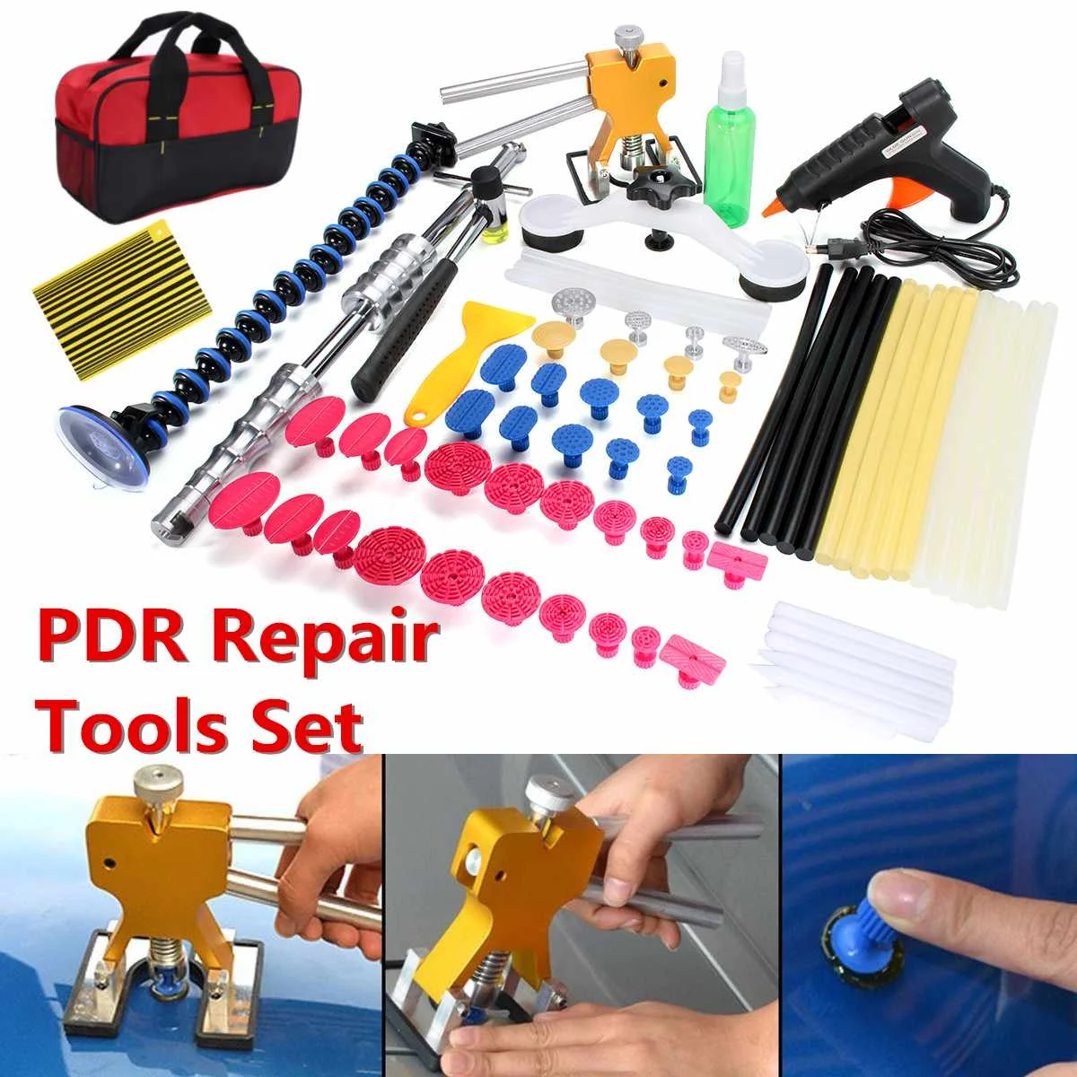Car Sag Repair Tool Car PDR Kit Paintless Dent Repair Puller Lifter