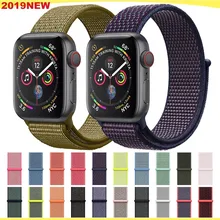 Спортивный ремешок-петля для apple watch band 4 3 iwatch band 44 мм 40 мм correa apple watch 4 браслет-липучка 42 мм 38 мм аксессуары