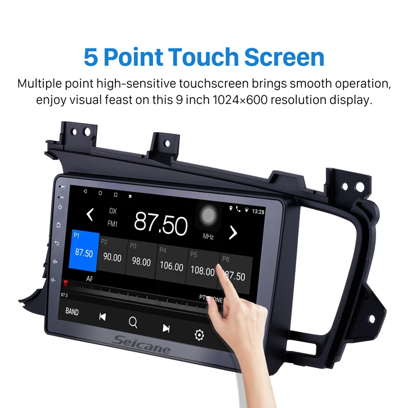 Flash Deal Seicane Android 8.1/9.0 For 2011-2014 Kia k5 Left Hand Drive 9 inch Car GPS Navigation Radio Player with Steering Wheel Control 2