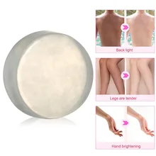 Натуральный активный энзим кристалл мыло для тела отбеливание кожи тела для личных частей