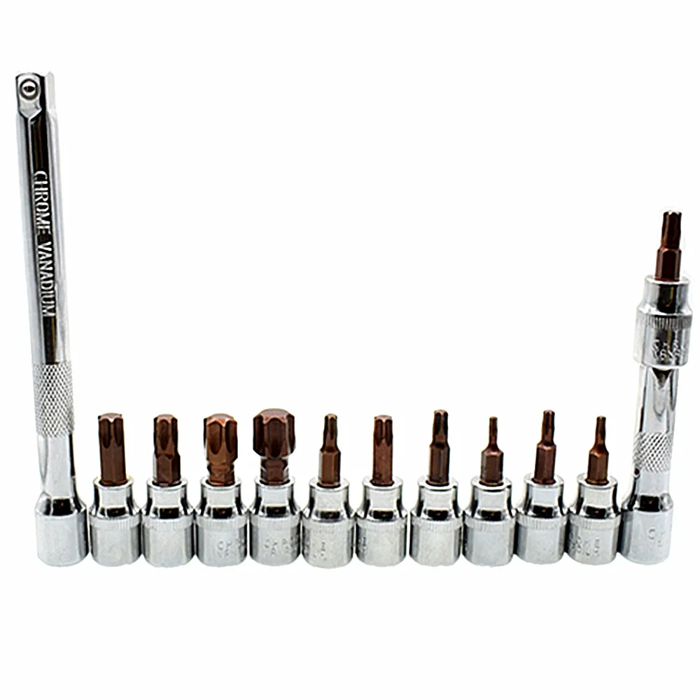 Impact Torx Bit Socket Screwdriver Set 11pc 3/8" Square Driver T10 T60