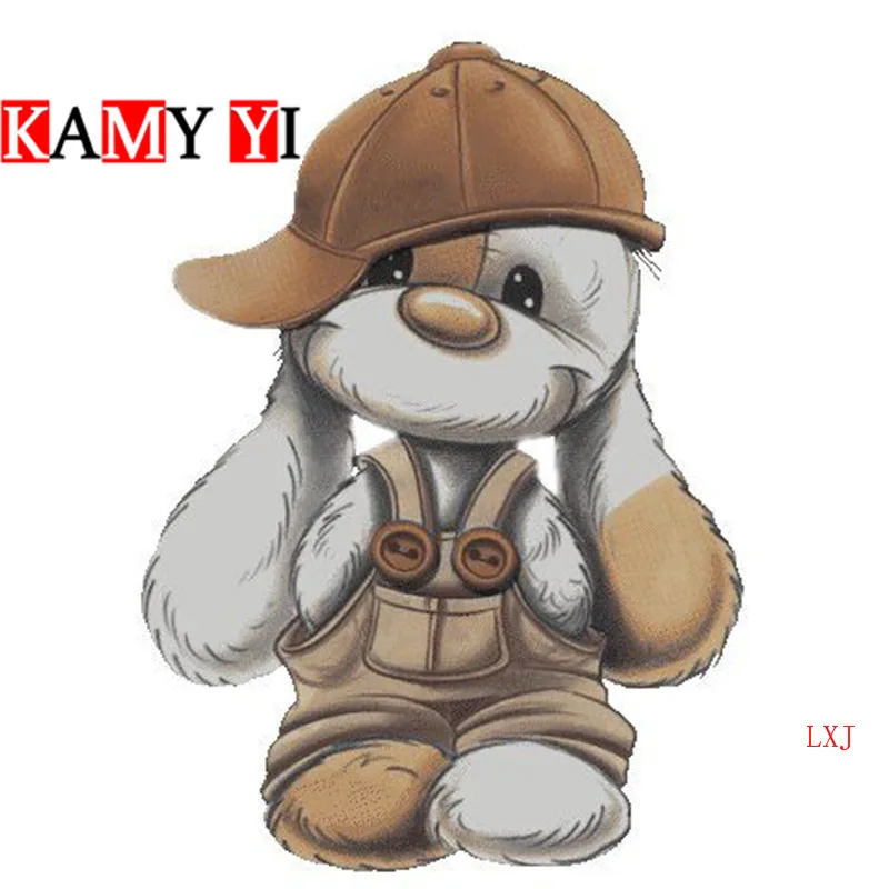 5D DIY Алмазная вышивка комбинезон плюшевый мишка животное картина крестиком