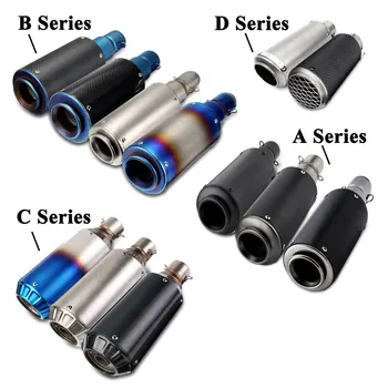 

Universal 1Set 51mm Motorcycle Exhaust Muffler Escape Slip On Pipe Fit Motorbike Scooter ATV Dirt Bike DIY Carbon