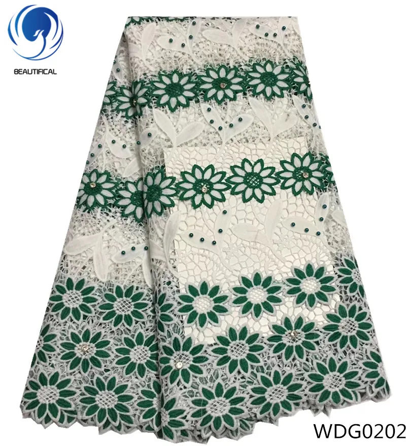 

BEAUTIFICAL guipure lace fabric party dress nigerian clothes style fabric guipure lace fabric 5yard/piece WDG02