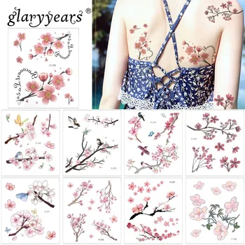 

glaryyears 1 Sheet Colorful Temporary Tattoo Sticker Hot Fake Tatoo Flower Flash Tatto Waterproof Small Body Art Men Women FC