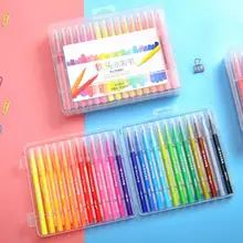 12/24/36 Цвета для смываемых рисунков мягкая Акварельная маркировки художественная ручка маркер канцелярские принадлежности для школьников расходные материалы