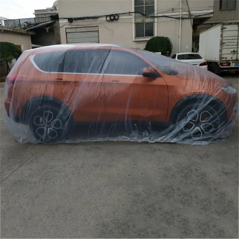1X одноразовый автомобильный водонепроницаемый прозрачный пластиковый