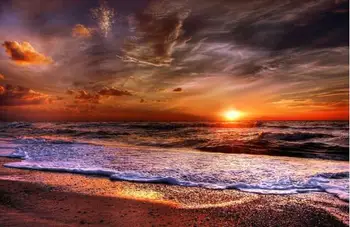 

Full Square Drill 5D DIY Diamond Embroidery Seaside Sunset Diamond Painting Cross Stitch Rhinestone Mosaic Decoration Gift