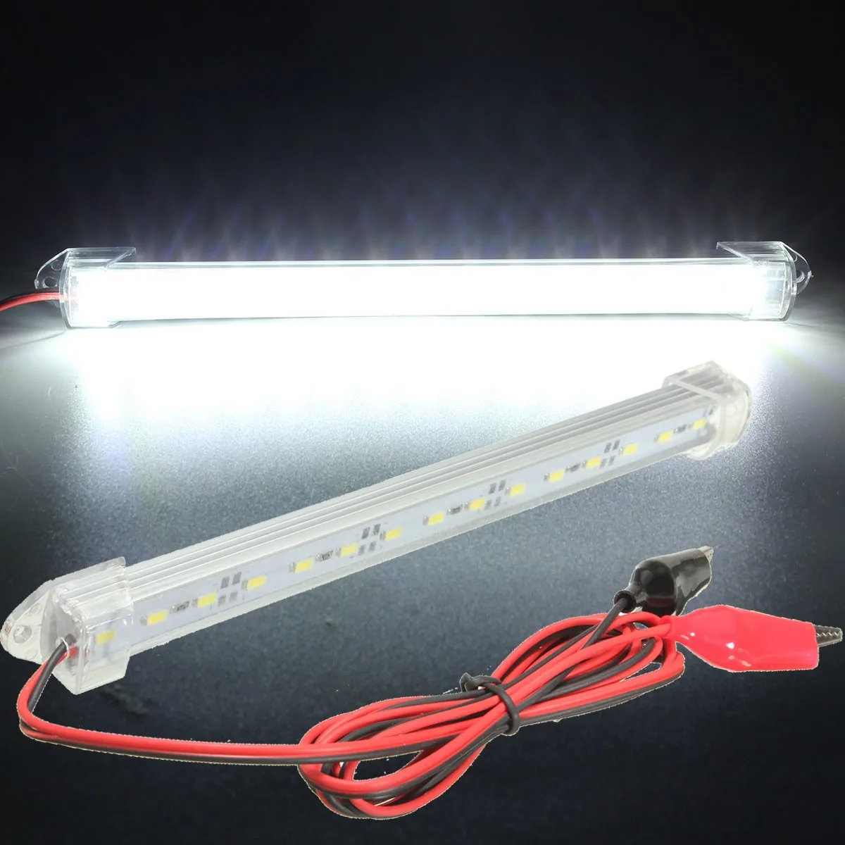 12V SMD 5630 Светодиодный автомобиль внутренняя световая панель трубки полосы лампы ван лодка Караван дом на колесах для грузовиков белого и желтого цвета