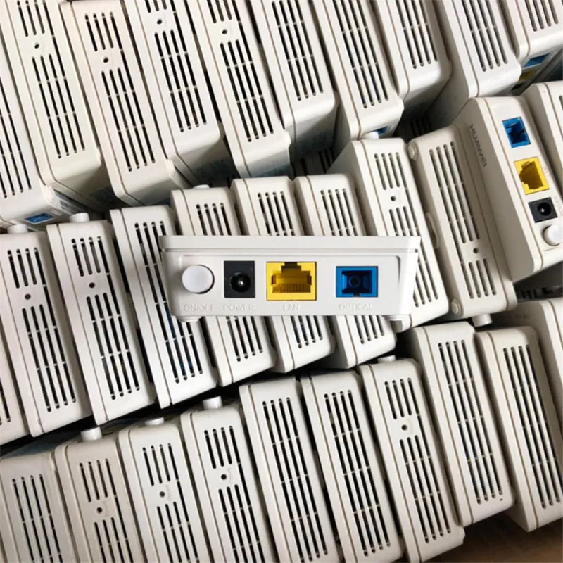 Goedkoop 90% nieuw gebruikt 20pcs Huawei HG8010H C EPON ONU ftth fiber gebruikt GPON ont router 1GE Ont zonder dozen en power