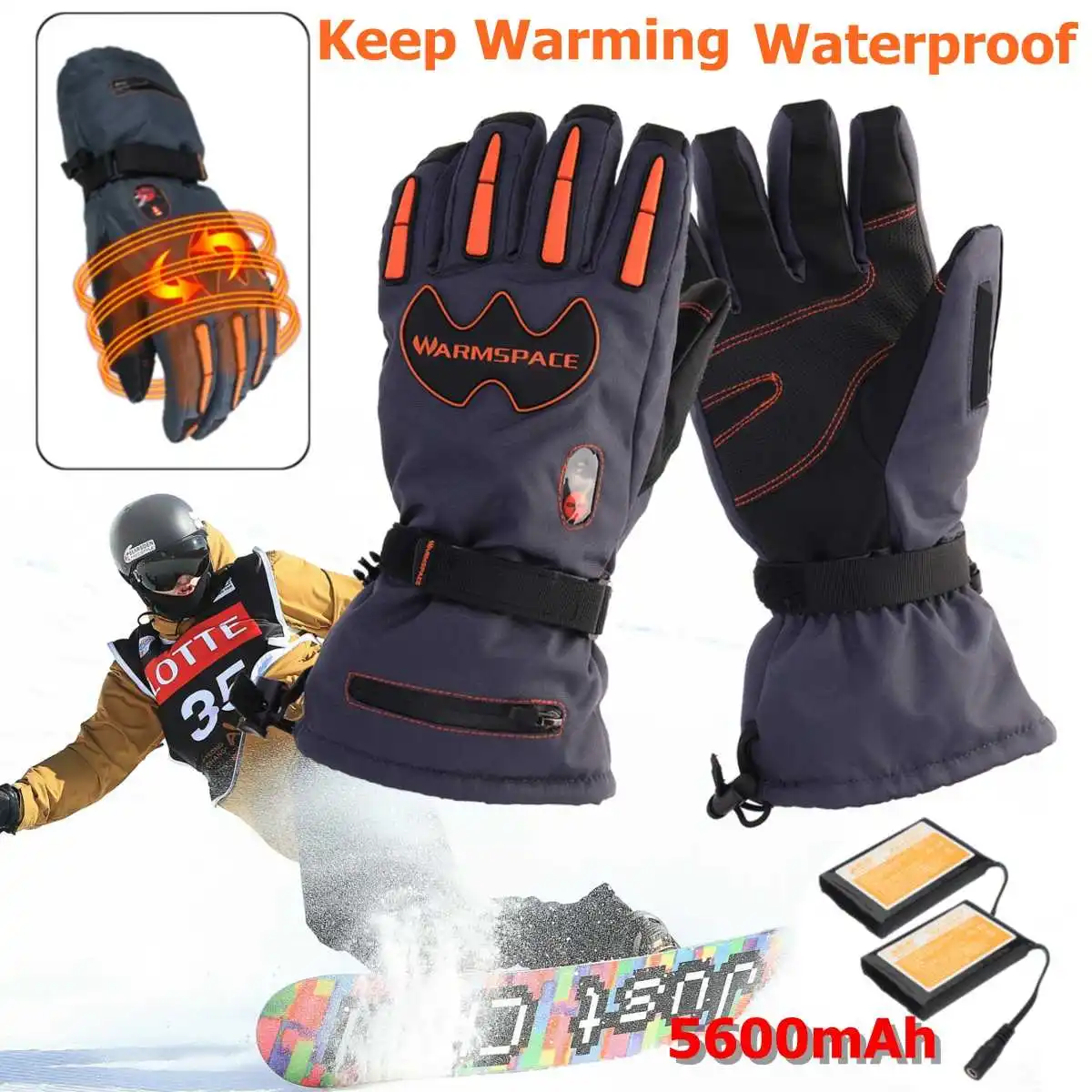 5600mAh Rechargeable Battery Electric Heated Hands Motorcycle Gloves Winter Hands Warmer Outdoor Skiing Protective Gear Gloves 5600mAh Rechargeable Battery Electric Heated Hands Motorcycle Gloves Winter Hands Warmer Outdoor Skiing Protective Gear Gloves