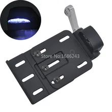 Боковое крепление Рамка Номерного Знака Держатель кронштейн с светодиодный свет регулируемый подходит для Harley Sportster XL 883 1200 XL883 XL1200 48 72