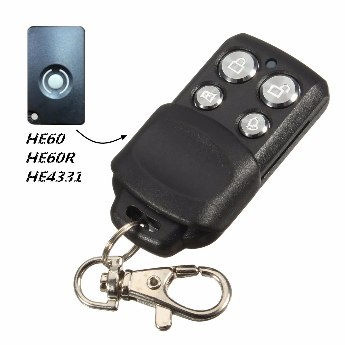 

4 Button 433.9MHz Garage Gate Key Remote Control For HE60 HE60R HE60ANZ HE4331