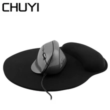 CHUYI эргономичная Вертикальная мышь 5D компьютерная игровая мышь 1600 dpi оптическая проводная мышь для ноутбука Mause Gamer с подставкой для запястья коврик для мыши для ПК