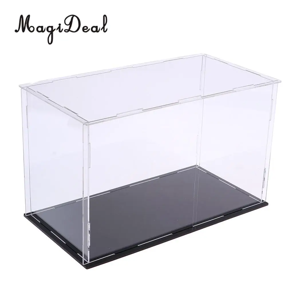 MagiDeal Acrylic Display Case Dust-proof Show Box for Plane Car Boat Model 9*5*6inch