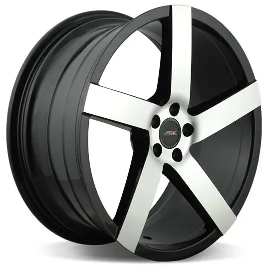 VISSOL V-080L 8.5x19/5x100 ET45 D57.1 BLACK-WITH-MACHINED-FACE | Автомобили и мотоциклы